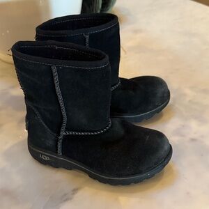 UGG Black Suede Kids Boots